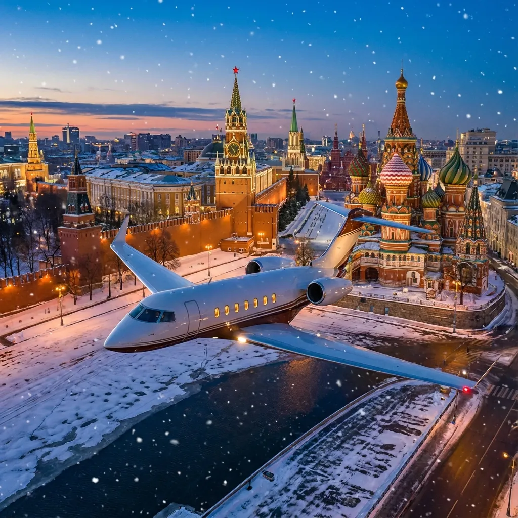 Private Jet Charter to Moscow, Russia