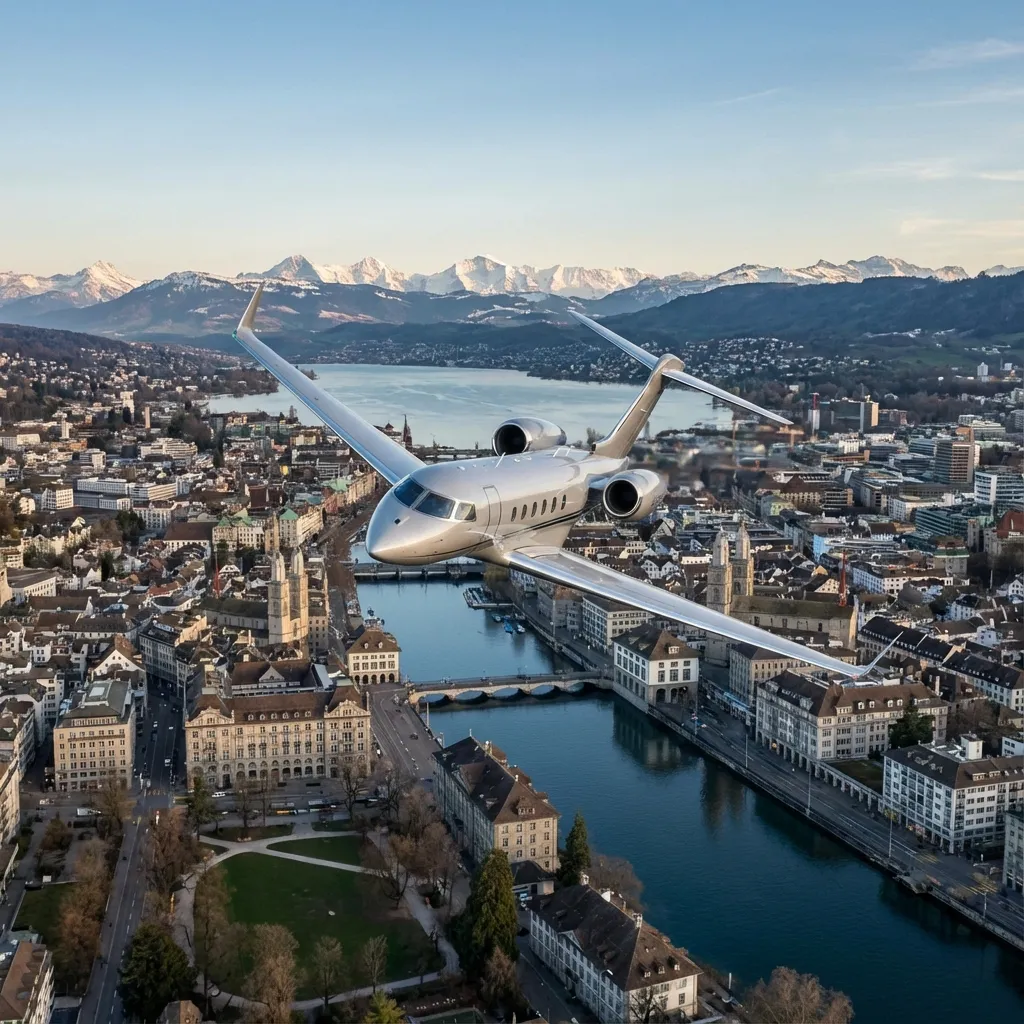 Private Jet Charter to Zurich, Switzerland